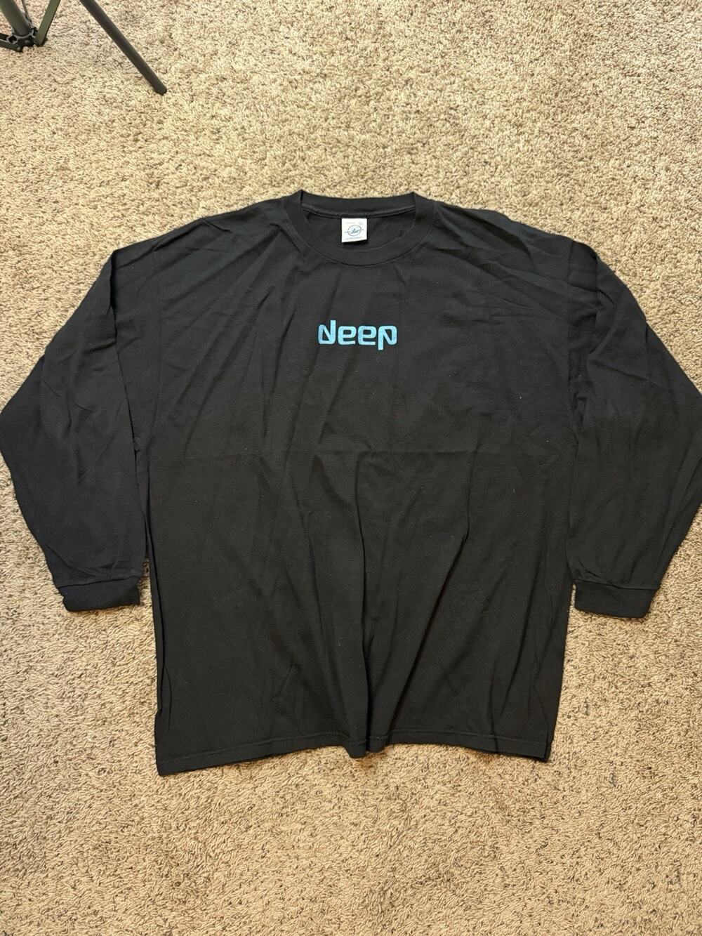 Vintage Deep CD World Christian Bible Verse Graphic Long Sleeve Ephesians 3:18